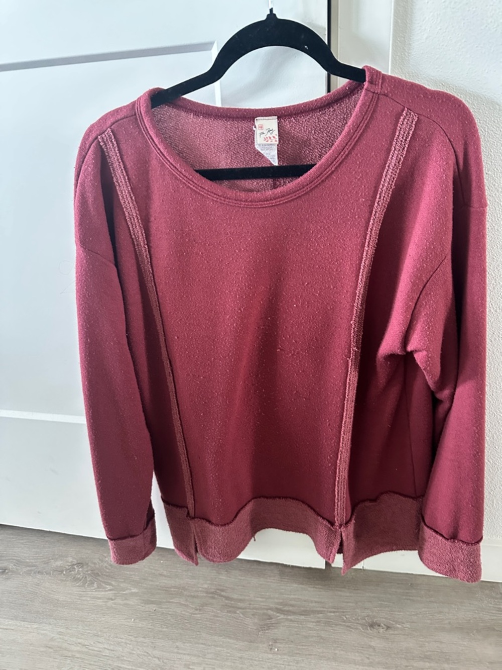 7th Ray Wine Long Sleeve Crewneck Sweatshirt